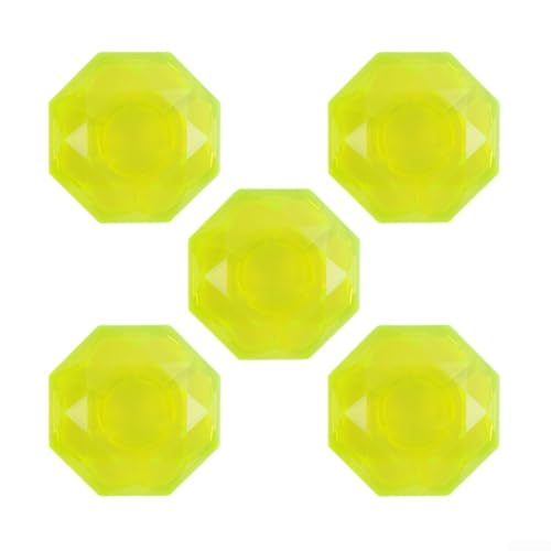 10er-Pack Gitarrenpedale zum Schutz von Fußschaltern und zur Verbesserung der Stabilität während der Verwendung mit E-Gitarren-Effektpedalen (Diamond YellowB) von DAZZLEEX