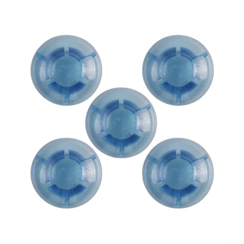 10er-Pack Gitarrenpedale zum Schutz von Fußschaltern und zur Verbesserung der Stabilität während der Verwendung mit E-Gitarren-Effektpedalen (rund, blau) von DAZZLEEX