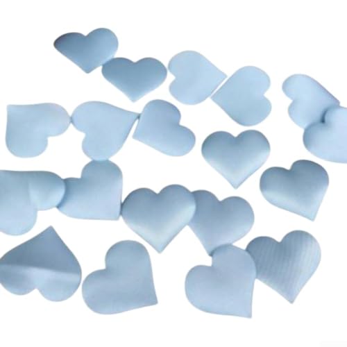 200 Stück Seiden-Herz-Blütenblätter, perfekt für romantische Tischdekoration und Event-Dekorationen (blau) von DAZZLEEX
