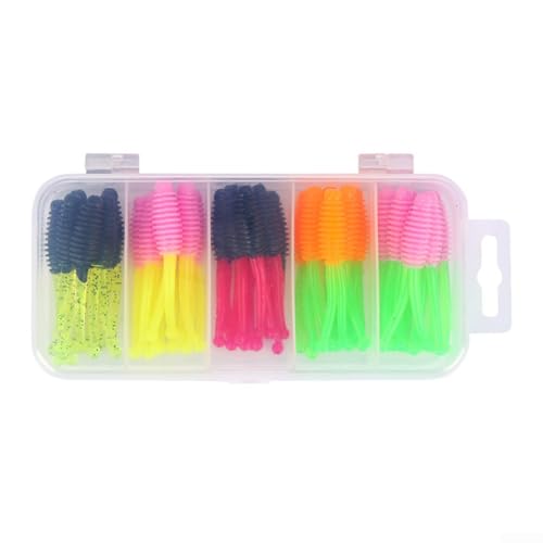 30 Stück PVC Angelköder-Set mit Aufbewahrungsbox für verschiedene Angeltechniken 30 Stück PVC Angelköder-Set mit Aufbewahrungsbox für verschiedene Angeltechniken von DAZZLEEX