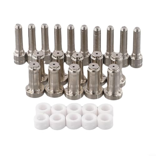 35 Stück Plasmaschneid-Elektroden-Düse und Wirbelring-Set für PT31XT Taschenlampe 35 Stück Plasmaschneid-Elektroden-Düse und Wirbelring-Set für PT31XT Taschenlampe von DAZZLEEX