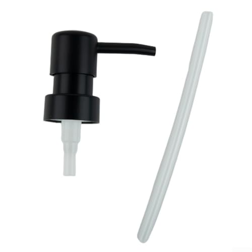ABS Lotionspumpenkopf mit weicher Dichtung für 28/400 Gewinde Badeflaschen (mattschwarz) von DAZZLEEX