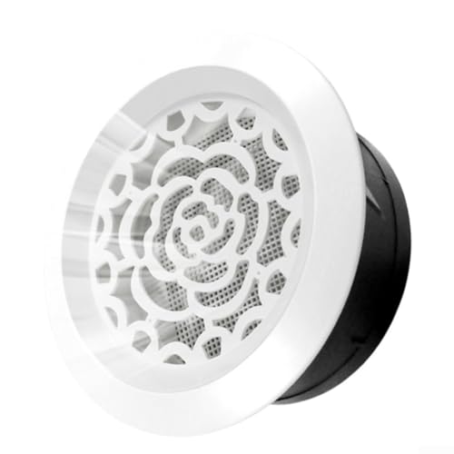 ABS Lüftungsgitterabdeckung in eleganter Blumenform mit verbessertem Insektenschutz (100 mm) von DAZZLEEX