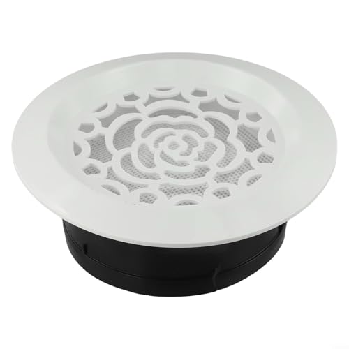 ABS Lüftungsgitterabdeckung in eleganter Blumenform mit verbessertem Insektenschutz (150 mm) von DAZZLEEX