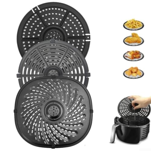 Air Fryer Zubehör Kochen Trennwand und für Lebensmittel Separator Matten für müheloses Kochen von Mahlzeiten (C) von DAZZLEEX