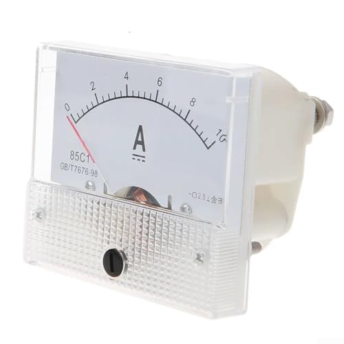 Analoges DC-Amperemeter 85C1 Modell 10 A Zeiger-Panel-Messgerät mit klarer Skala für industrielle und elektronische Steuerungssystemüberwachung von DAZZLEEX