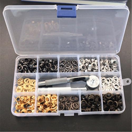 Basteln mit dem 200-teiligen Set von Ösen und wichtigen Werkzeugen zusammen verpackt von DAZZLEEX
