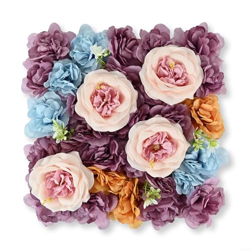 Blumenwandpaneele aus Seide perfekt für die Schaffung schöner Hintergründe bei Hochzeiten und Partys (A) von DAZZLEEX