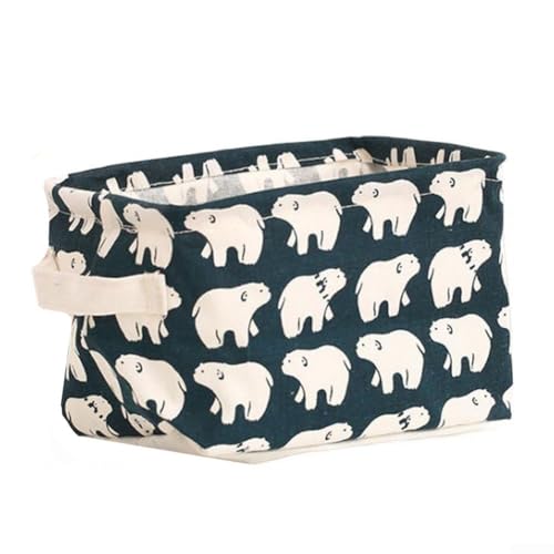 CFor anvFor as StorFor age BFor asket Tote with HFor andles for Desktop, DurFor able FFor abric OrgFor Anizer for Office Supplies, Living Room Items, For and PlFor ayroom (The Bear) von DAZZLEEX