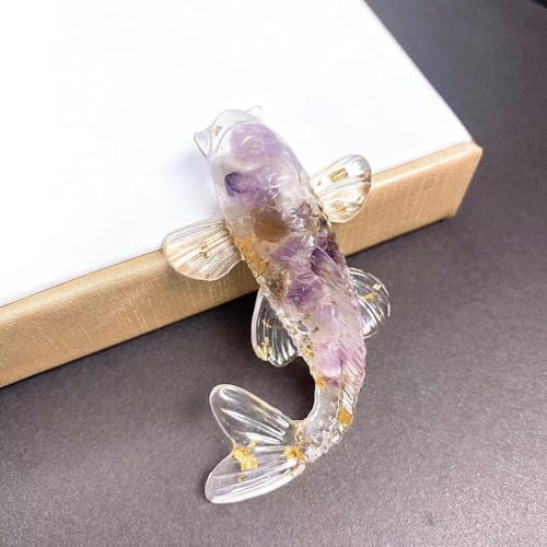 Charming For Crystal Koi Fisch Dekoration für Zuhause und Büro, einzigartiges Design für dekorative Attraktivität (27) von DAZZLEEX