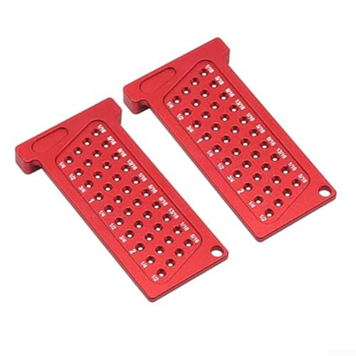 DAZZLEEX 2 Stück Aluminium Holzbearbeitung Loch Scribes T-Lineal Set Multifunktions-Messwerkzeuge mit metrischer und Zoll-Skala Markierungslehre für Tischlerei Möbelherstellung DAZZLEEX 2 Stück Aluminium Holzbearbeitung Loch Scribes T-Lineal Set Multifunktions-Messwerkzeuge mit metrischer und Zoll-Skala Markierungslehre für Tischlerei Möbelherstellung von DAZZLEEX