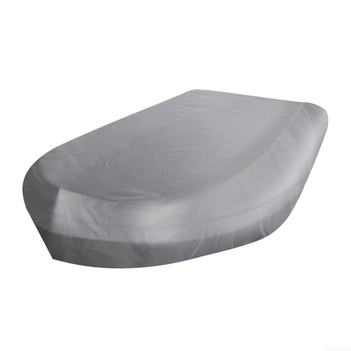 DAZZLEEX 210D Oxford Tuch Bootsabdeckung Wasserdicht Schutz Schild mit Kordelzug Design für Schlauchboote Mehrere Größen Grau (380 x 200 x 46 cm) von DAZZLEEX