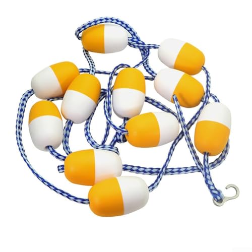 DAZZLEEX 5 m lange Schwimmbad-Leitung mit Edelstahl-Haken mit 11 Bojenkugeln für Schwimmbad Wasserparks DAZZLEEX 5 m lange Schwimmbad-Leitung mit Edelstahl-Haken mit 11 Bojenkugeln für Schwimmbad Wasserparks von DAZZLEEX