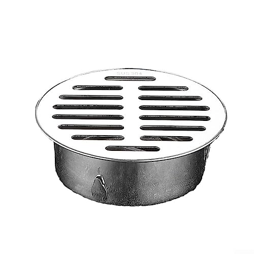 DAZZLEEX Bodenablauf Edelstahl Rund Badezimmer Duschabtropfgestell mit großem Durchmesser Große Hubraum Bodenablauf (110 mm) von DAZZLEEX