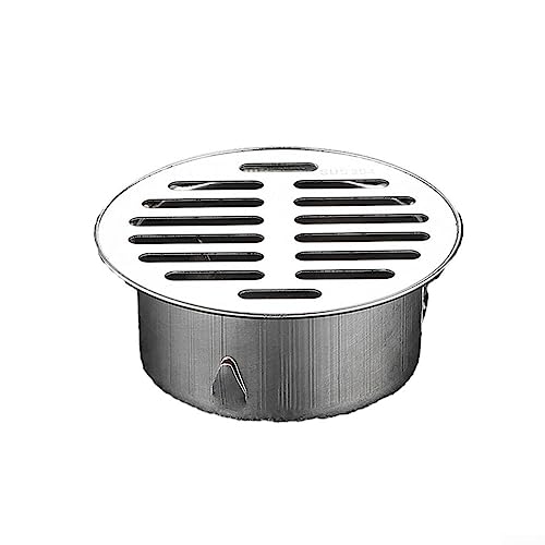 DAZZLEEX Bodenablauf Edelstahl Rund Badezimmer Duschabtropfgestell mit großem Durchmesser Große Hubraum Bodenablauf (90 mm) von DAZZLEEX