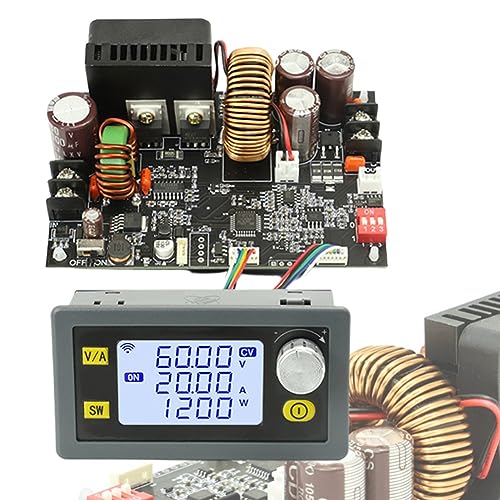 DAZZLEEX CNC Variable DC Power Source, Step-Down Converter CV CC 0-60V 20A/1200W, Einstellbare geregelte Stromversorgung von DAZZLEEX