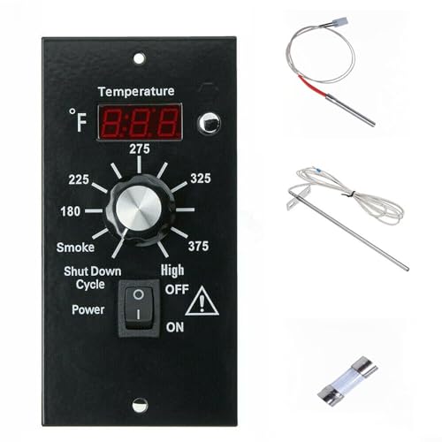 DAZZLEEX Digitales Thermostat-Bedienfeld-Set, mit LED-Display, separater Ein-/Aus-Schalter für Traeger Holzpellet-Grill-Modelle DAZZLEEX Digitales Thermostat-Bedienfeld-Set, mit LED-Display, separater Ein-/Aus-Schalter für Traeger Holzpellet-Grill-Modelle von DAZZLEEX