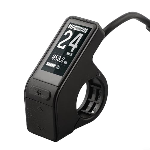 DAZZLEEX E-Bike-Controller-Display SW102 für Bafang BBS01 BBS02 Motor mit Geschwindigkeit, Distanz, PAS-Stufen, Batterie-Monitor von DAZZLEEX