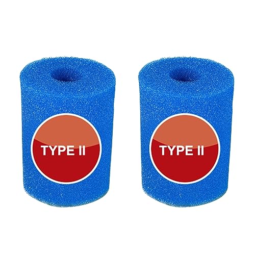 DAZZLEEX Filterschwamm, 2 Stück, für In Tex Typ II, waschbar, wiederverwendbar, Schaumstoff-Schwamm-Teil von DAZZLEEX