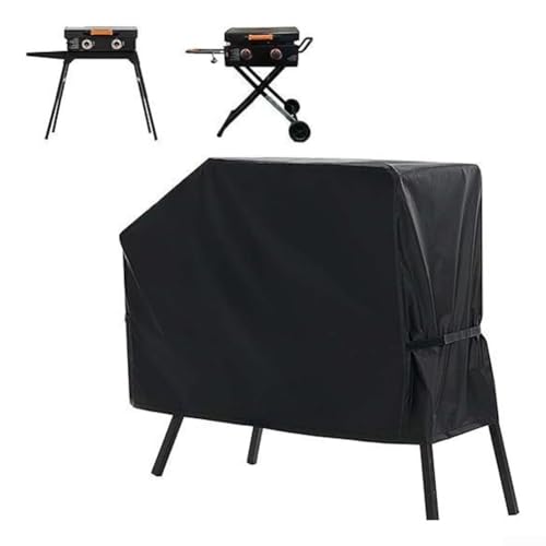 DAZZLEEX Grillabdeckung 420D Grillabdeckung Heavy Duty Wasserdicht BBQ Abdeckung für 55,9 cm Outdoor Gasgrills mit Haube und Ständer (210D) von DAZZLEEX
