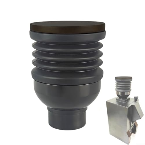 DAZZLEEX Kaffeemühle, Einzeldosis-Trichter, Silikonbohnenbehälter mit Walnussholz-Deckel, Blasbehälter, Reinigungswerkzeug für Kaffeemaschine, 105 x 84 mm (schwarz) von DAZZLEEX