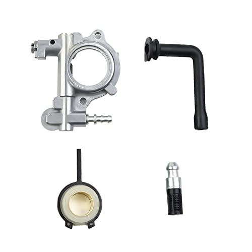 DAZZLEEX Kettensäge Ölpumpe Schneckengetriebe Schlauchfilter Set für Stihl Ms260 024 026 MS 240 260 Kettensäge Ersatzteile Zubehör Gartenwerkzeug Teile von DAZZLEEX