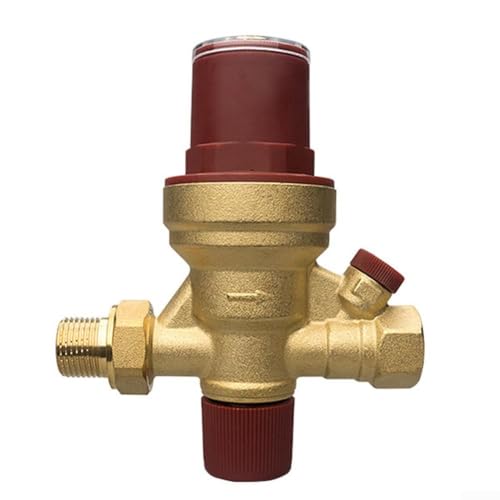 DAZZLEEX Klimaanlage Wassertank Füllventil Messing Wasserdruck Reduzierventil DN15 1/2 Zoll Automatischer Steuerregler Mit Filter Für Sanitärsystem von DAZZLEEX
