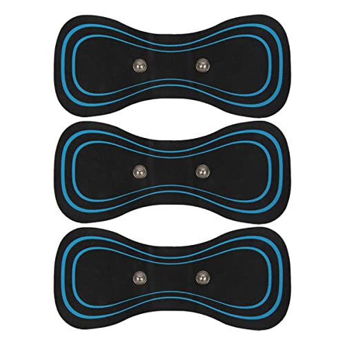 DAZZLEEX Massage Aufkleber, 3Pcs Portable Electric Neck Massager Aufkleber Zurück Gebärmutterhalswirbel Massage Aufkleber von DAZZLEEX