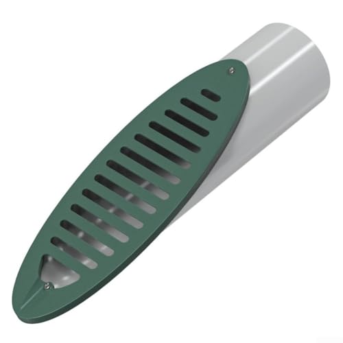 DAZZLEEX PVC Yard Drain Emitter with Angled Grating for Outdoor Water Management, for Sump Pump Discharge and Rinne Downspout Extensions in Gardens von DAZZLEEX