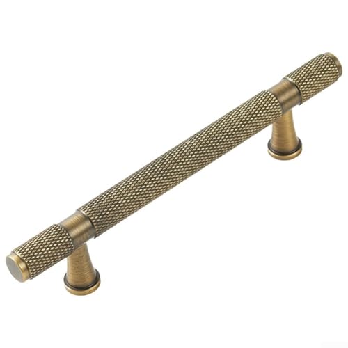 DAZZLEEX Schrankgriffe aus massivem Messing, Antik-Bronze, Schubladengriffe, Küchenmöbel, Hardware, Türknäufe, mehrere Größen erhältlich, DIY-Installation (192 mm Lochabstand) von DAZZLEEX