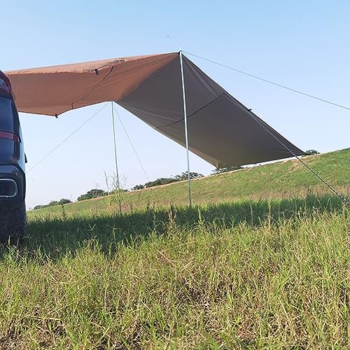 DAZZLEEX Tragbare Auto-Seitenmarkise für Camping im Freien wasserdichtes Dachzelt, Khaki 300 x 150cm DAZZLEEX Tragbare Auto-Seitenmarkise für Camping im Freien wasserdichtes Dachzelt, Khaki 300 x 150cm von DAZZLEEX
