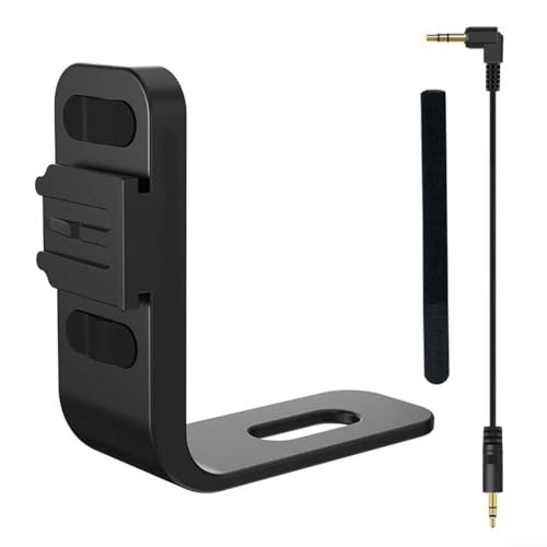 DAZZLEEX Unsichtbare Mikrofon-Halterung für INSTA360 X5 Kaltschuh-Adapter aus Aluminiumlegierung mit Gurt für DJI MIC2 Aufnahmegeräte von DAZZLEEX
