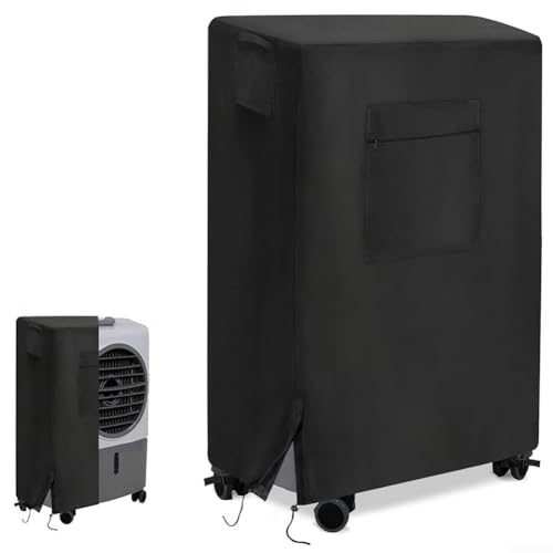 DAZZLEEX Verdunstungskühler-Abdeckung 600D Oxford-Gewebe Luftkühler-Abdeckung mit verstellbaren Riemen mit Schnallen für tragbare Klimaanlagen (55,9 x 30,5 x 71,1 cm) von DAZZLEEX
