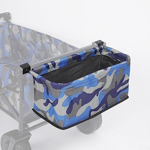 DAZZLEEX Wagon Heck-Aufbewahrungstasche, zusammenklappbar, Oxford-Stoff, Hecktasche, Trolley, Zubehör für Freizeit, Camping, Picknicks (Blaue Tarnung) von DAZZLEEX