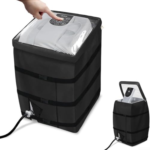 DAZZLEEX Wasserdichte, staubdichte Spa-Heizungspumpenabdeckung, Outdoor-Polyester-Schutzhülle mit Reißverschluss, passend für Standard-Heizungspumpen und Whirlpool-Ausrüstung von DAZZLEEX