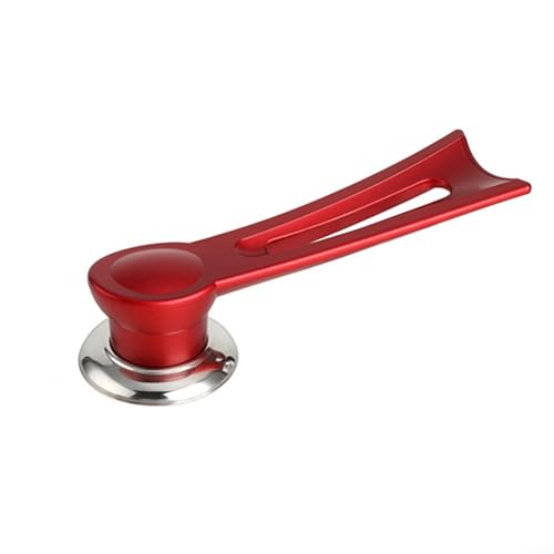 DAZZLEEX Zuverlässiger vertikaler Topfgriff aus Bakelit und Edelstahl für Topfabdeckungen (L Rot) von DAZZLEEX