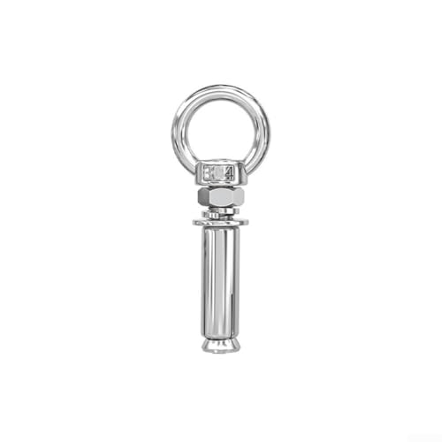 Edelstahl Dehnschrauben mit Ringschrauben, Dübel in 6810mm Länge wählbar (M6x80) von DAZZLEEX
