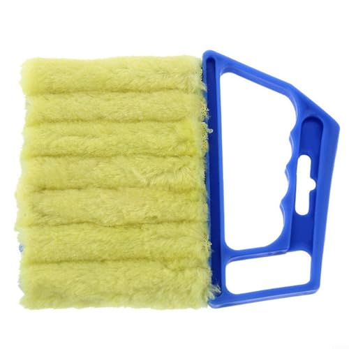 Effektiver Staubwedel für Jalousien aus Mikrofaser, einfache Handhabung und minimaler Aufwand für fleckenlose Reinigung (blau) von DAZZLEEX