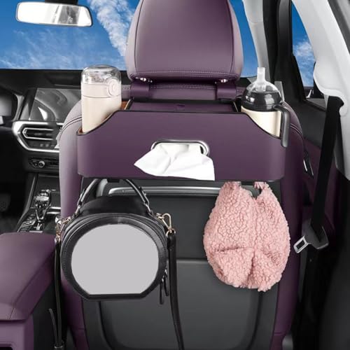Effiziente Auto-Aufbewahrungsbox mit Telefonständer und reichlich Fach (weinrot) von DAZZLEEX