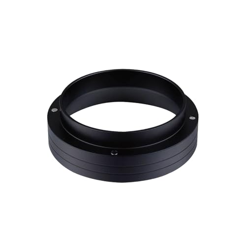 Effizienter Dosiertrichter aus Aluminiumlegierung für Espresso, perfekt für 51 mm, 54 mm, 58 mm Siebträger (51 mm schwarz) von DAZZLEEX