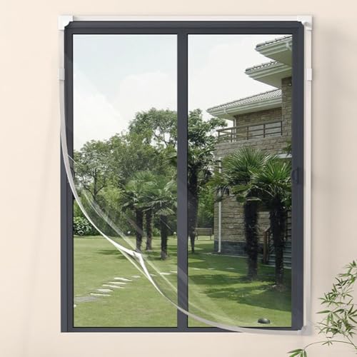 Energiesparende transparente Fensterfolie, effektive Kaltluftblocker für Häuser (1,2 m x 1,8 m) von DAZZLEEX