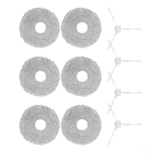 Ersatz Seitenbürsten und Wischtuch Kit für Q9 Roboter Staubsauger Ersatzteile Set Kompatibel mit Q9 Modellen Ersatz Seitenbürsten und Wischtuch Kit für Q9 Roboter Staubsauger Ersatzteile Set Kompatibel mit Q9 Modellen von DAZZLEEX