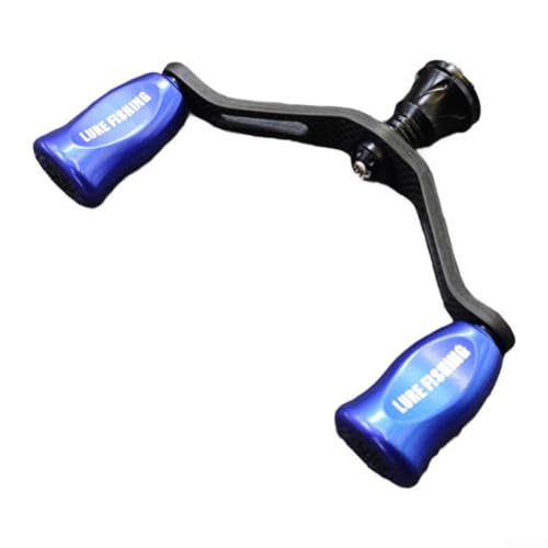 FOR EXLSTLT FOR FUEGO 25g Carbon Fiber Double Rocker Handle for Spinnings Reel Application, Compatible with Popular Reel Series (Blue) von DAZZLEEX