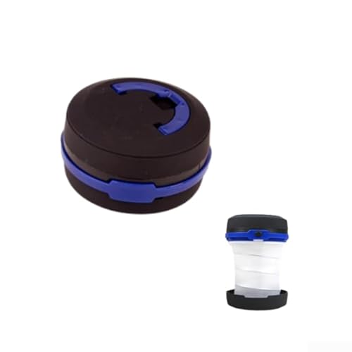 Faltbare Laterne für Camping, leichtes und tragbares LED-Licht für den Außenbereich (blau) von DAZZLEEX