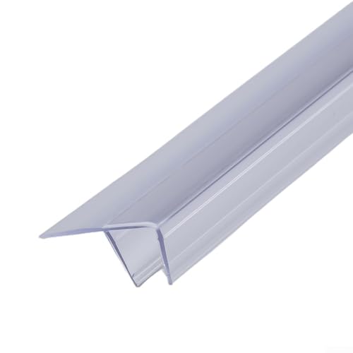 Flexibler F-förmiger Wasserspeicherstreifen für Duschtüren, 1 m Länge, leicht zu schneiden (10 mm) von DAZZLEEX