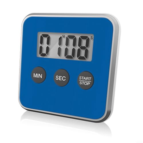 Funktionaler elektronischer Timer mit lautem Alarm und praktischem Design für alle Ihre Timing-Bedürfnisse (blau) von DAZZLEEX