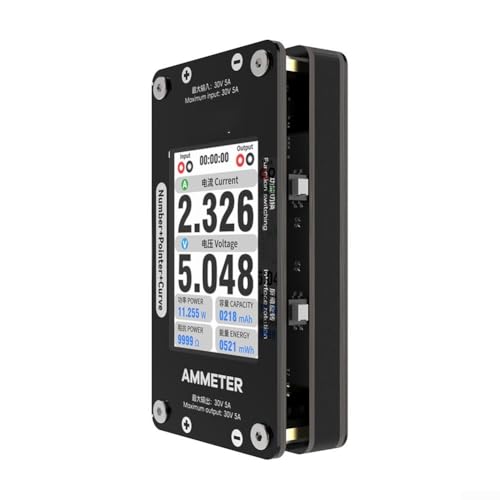 Handy-Reparaturwerkzeug, digitales Amperemeter, Gleichstrom-Voltmeter mit Stromsprung-Erkennungsfunktion, Multi-Modus-Testgerät von DAZZLEEX
