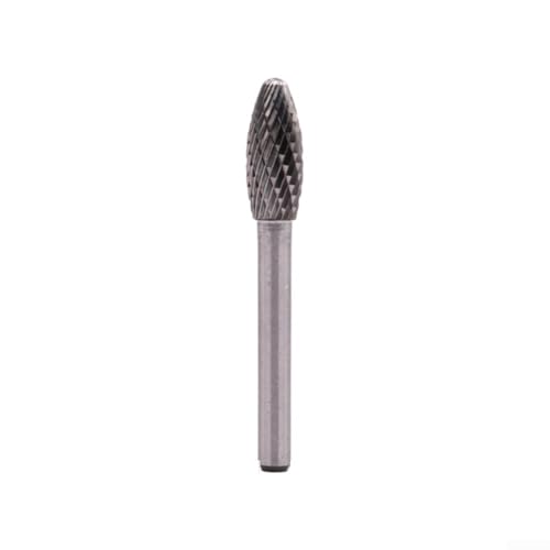 Hartmetall-Doppelschlitz-Rotationsfeile für die effektive Verarbeitung von weichen Materialien wie Holz und Kunststoff (10 mm) von DAZZLEEX