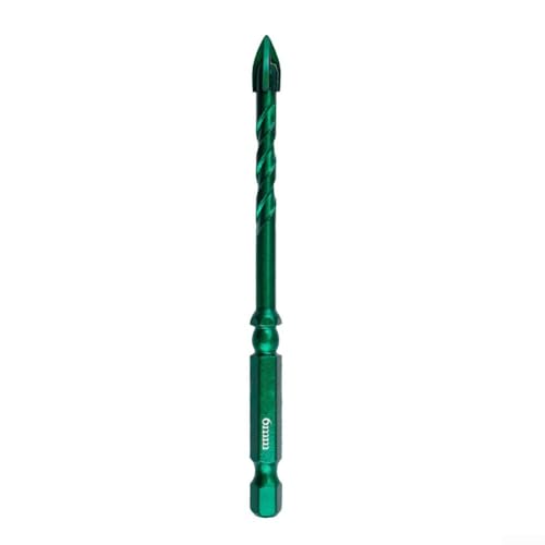 Hartmetall-Stahl-Dreieck-Bohrer, 612 mm, für Glas, Marmor, Granit, Fliesen, Wand, glatte Spanentfernung (6 mm) von DAZZLEEX