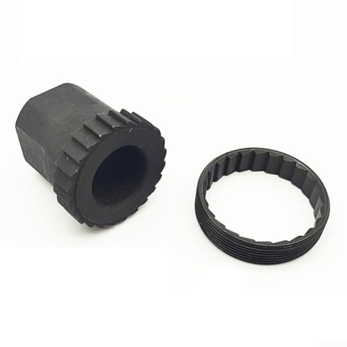 Hinterradnaben-Kontermutter-Werkzeug, 24T legierter Stahl für Fahrradwartung, kompatibel mit für DT 3 Pawlring Nuts Ringmutter Entfernung (24T Werkzeug und Ring) von DAZZLEEX